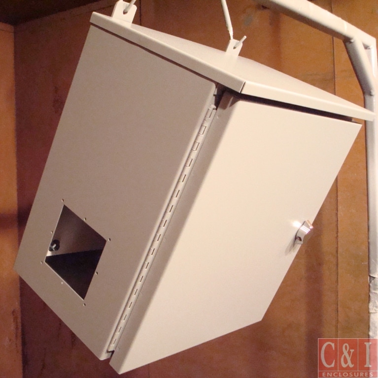 a close up of a box